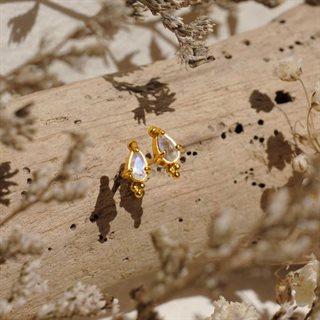 Ananda Soul - Øreringe - Guld - Moondust 